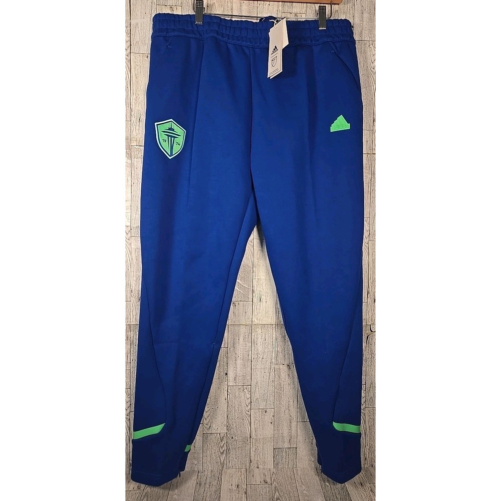 Adidas Seattle Sounders Travel Pants XL FC Gameday Blue Men's Royal Blue NEW